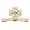 Thumbnail Image 3 of Unspoken Round-Cut Diamond Halo Ring 3/4 ct tw 14K Yellow Gold