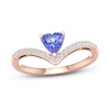 Thumbnail Image 1 of Natural Tanzanite Ring 1/10 ct tw Diamonds 10K Rose Gold