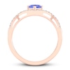 Thumbnail Image 2 of Natural Tanzanite Ring 1/10 ct tw Diamonds 10K Rose Gold