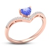 Thumbnail Image 4 of Natural Tanzanite Ring 1/10 ct tw Diamonds 10K Rose Gold