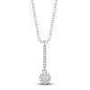 Thumbnail Image 1 of Shy Creation Diamond Drop Necklace 1/10 ct tw 14K White Gold SC55026773