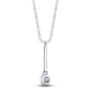 Thumbnail Image 3 of Shy Creation Diamond Drop Necklace 1/10 ct tw 14K White Gold SC55026773