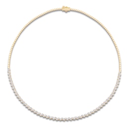 Brilliant Moments Diamond Necklace 4-1/2 ct tw 14K Yellow Gold 18.3&quot;