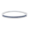 Thumbnail Image 2 of Kallati Square-Cut Natural Blue Sapphire & Diamond Bangle Bracelet 3/4 ct tw 14K White Gold