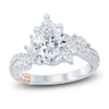 Thumbnail Image 1 of Pnina Tornai Pear-Shaped Lab-Created Diamond Bypass Engagement Ring 2-7/8 ct tw 14K White Gold