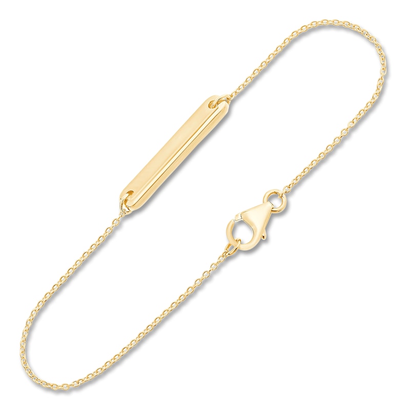 Children's ID Bracelet 14K Yellow Gold 6"