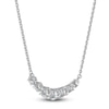 Thumbnail Image 2 of Blue Nile X Jared Diamond Graduated Smile Necklace 1 ct tw 14K White Gold 18"