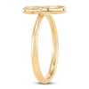 Thumbnail Image 2 of Italia D'Oro Satin-Finish Flower Ring 14K Yellow Gold