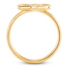 Thumbnail Image 4 of Italia D'Oro Satin-Finish Flower Ring 14K Yellow Gold