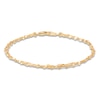 Thumbnail Image 1 of Italia D'Oro Four-Strand Valentino Mirror Chain Bracelet 14K Yellow Gold 7.25&quot;