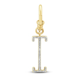 Charm'd by Lulu Frost Diamond Letter I Charm 1/15 ct tw Pavé Round 10K Yellow Gold