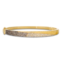 Le Vian Chocolate Ombré Diamond Bangle Bracelet 1-3/8 ct tw 14K Honey Gold