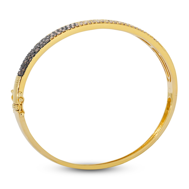 Main Image 2 of Le Vian Chocolate Ombré Diamond Bangle Bracelet 1-3/8 ct tw 14K Honey Gold