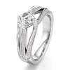 Thumbnail Image 4 of J'Lure Lab-Created Diamond Square-Emerald Step-Cut Engagement Ring 1-3/8 ct tw 18K White Gold