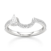 Thumbnail Image 1 of J'Lure Pear Step-Cut Lab-Grown Diamond Contour Wedding Band 1/2 ct tw 18K White Gold