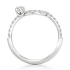 Thumbnail Image 2 of J'Lure Pear Step-Cut Lab-Grown Diamond Contour Wedding Band 1/2 ct tw 18K White Gold