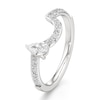 Thumbnail Image 4 of J'Lure Pear Step-Cut Lab-Grown Diamond Contour Wedding Band 1/2 ct tw 18K White Gold