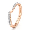 Thumbnail Image 4 of J'Lure Lab-Grown Diamond Contour Wedding Band 1/3 ct tw 18K Rose Gold