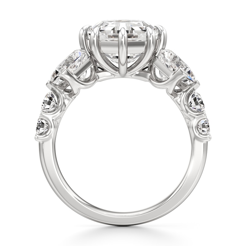 Main Image 2 of J'Lure Octagon Step-Cut Lab-Created Diamond Engagement Ring 4-3/4 ct tw 18K White Gold