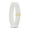 Thumbnail Image 2 of ZYDO Diamond Accent Mesh Stretch Bracelet Stainless Steel & 18K Yellow Gold 7.5&quot;