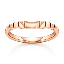 J'Lure Contour Wedding Band 18K Rose Gold