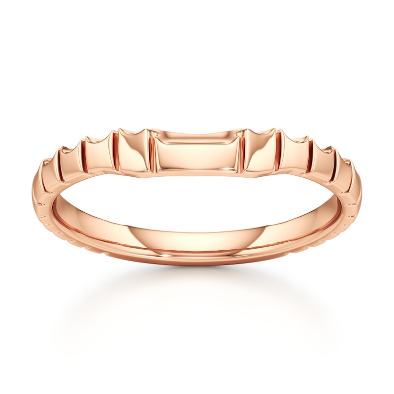 Main Image 1 of J'Lure Contour Wedding Band 18K Rose Gold