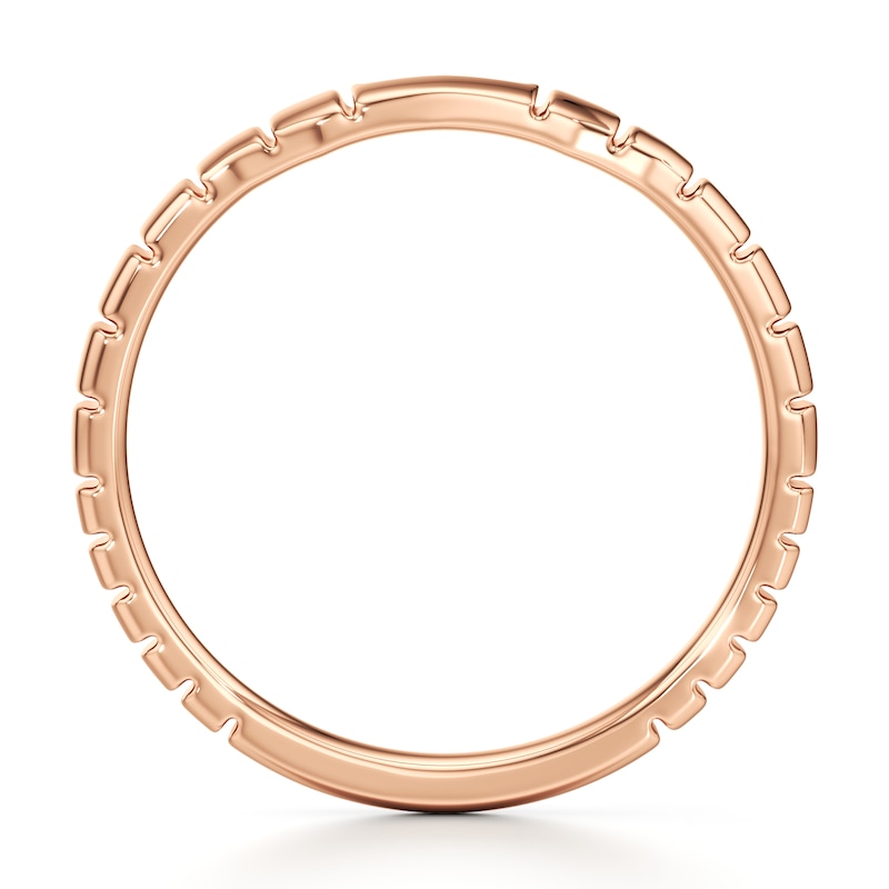 Main Image 2 of J'Lure Contour Wedding Band 18K Rose Gold