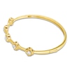 Thumbnail Image 2 of Unspoken Diamond Station Bangle Bracelet 1 ct tw 14K Yellow Gold 7&quot;