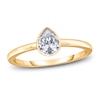 Thumbnail Image 0 of Diamond Solitaire Engagement Ring 1 ct tw Bezel-Set Pear 14K Yellow Gold (I2/I)
