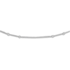 Thumbnail Image 1 of Square Bead Saturn Choker Necklace 14K White Gold 13" Adj.