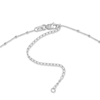 Thumbnail Image 2 of Square Bead Saturn Choker Necklace 14K White Gold 13" Adj.