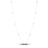 Thumbnail Image 1 of Natural Blue Topaz Station Necklace Sterling Silver 18&quot;