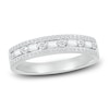 Thumbnail Image 1 of Diamond Stackable Ring 3/8 ct tw Baguette/Round 10K White Gold