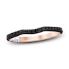 Thumbnail Image 1 of Pnina Tornai Black Diamond Contour Anniversary Ring 1/3 ct tw Round 14K Rose Gold