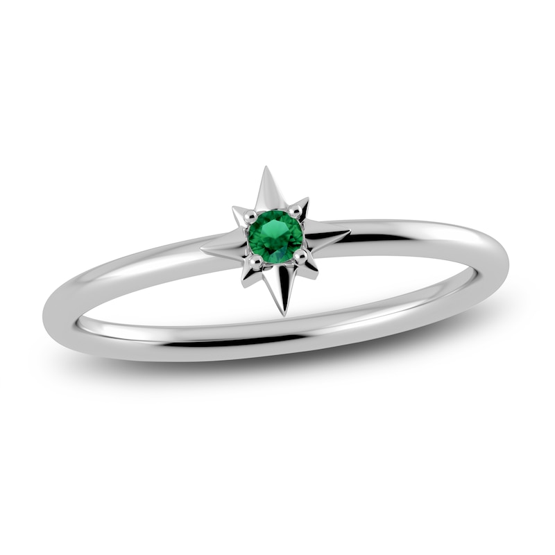 Juliette Maison Natural Emerald Starburst Ring 10K Gold