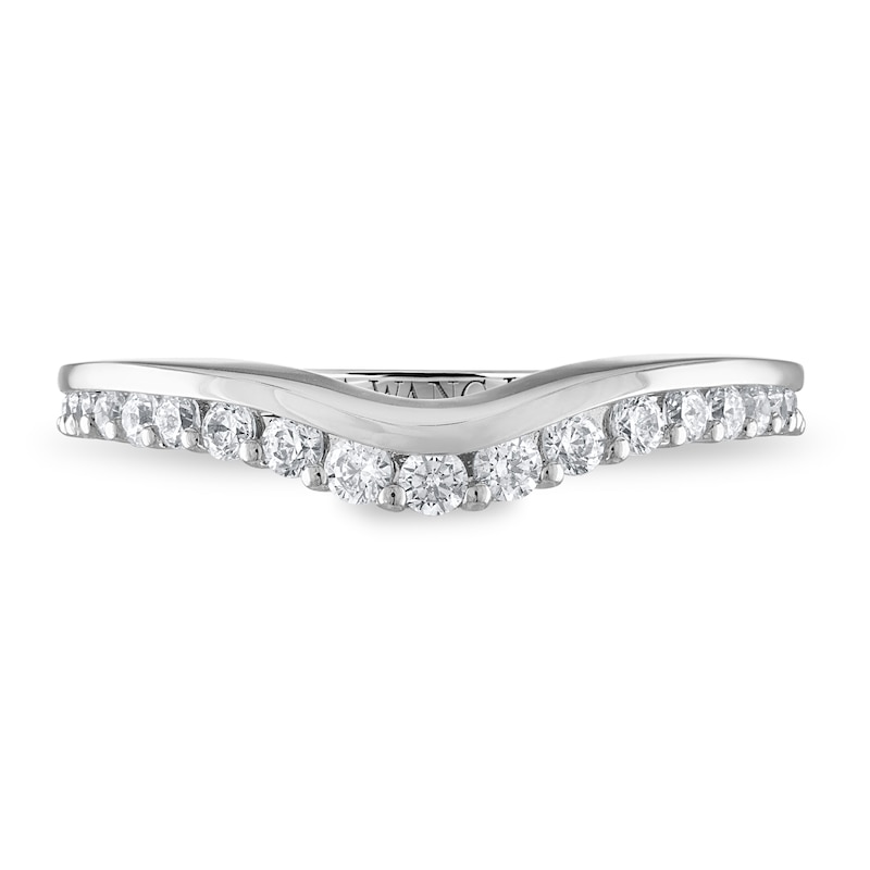 Main Image 3 of Vera Wang WISH Diamond Wedding Band 1/3 ct tw Round 14K White Gold