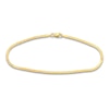 Thumbnail Image 4 of Solid Mariner & Serpentine Chain Bracelet Set 14K Yellow Gold 7.5"