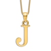 Thumbnail Image 1 of Initial J Charm 14K Yellow Gold 18&quot;