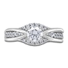 Thumbnail Image 3 of Diamond Twist Engagement Ring 3/4 ct tw Round 14K White Gold