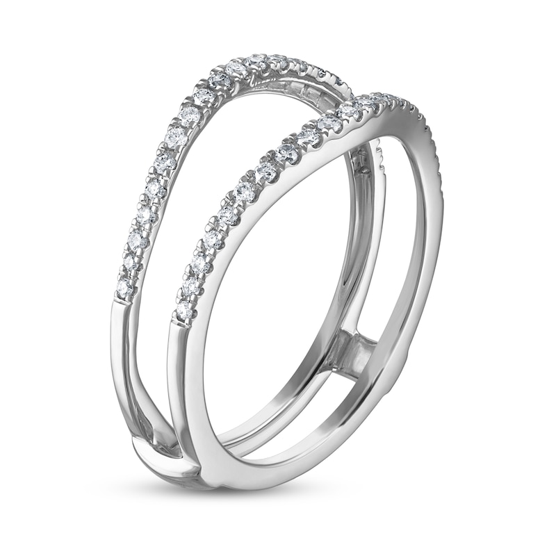 Main Image 2 of Diamond Anniversary Enhancer Band 1/4 ct tw Round 14K White Gold