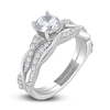 Thumbnail Image 2 of Diamond Twist Bridal Set 1 ct tw Round 14K White Gold