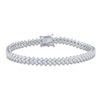 Thumbnail Image 1 of Diamond Tennis Bracelet 4 ct tw Round 14K White Gold 7&quot;