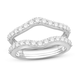 Diamond Enhancer Ring 1 ct tw Round 14K White Gold