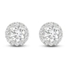 Thumbnail Image 1 of Lab-Created Diamond Halo Earrings 1-1/2 ct tw 14K White Gold