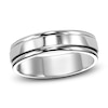 Thumbnail Image 1 of Men's High-Polish Wedding Band 14K White Gold 6.0mm