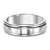 Thumbnail Image 3 of Men's High-Polish Wedding Band 14K White Gold 6.0mm