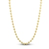 Thumbnail Image 1 of Italia D'Oro Diamond-Cut Solid Ball Chain Necklace 14K Yellow Gold 18&quot; 4.0mm