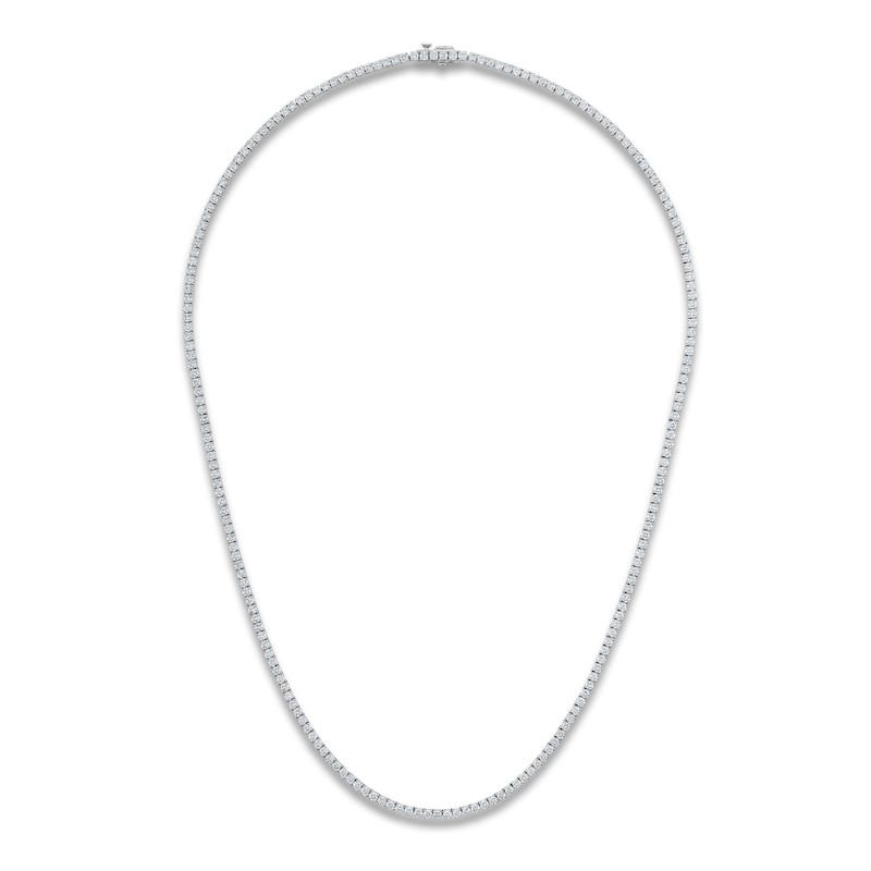 Main Image 1 of Brilliant Moments Diamond Tennis Necklace 12 ct tw 14K White Gold 22.25&quot;