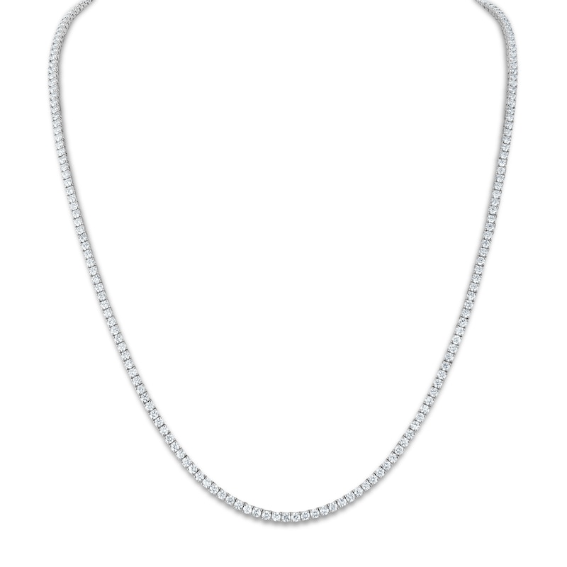 Main Image 2 of Brilliant Moments Diamond Tennis Necklace 12 ct tw 14K White Gold 22.25&quot;