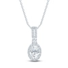 Thumbnail Image 1 of Pnina Tornai Oval & Round Diamond Pendant Necklace 3/4 ct tw 14K White Gold